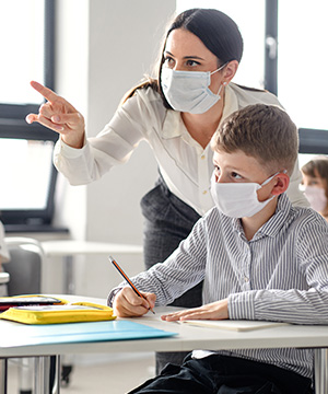 Teacher-student-mask